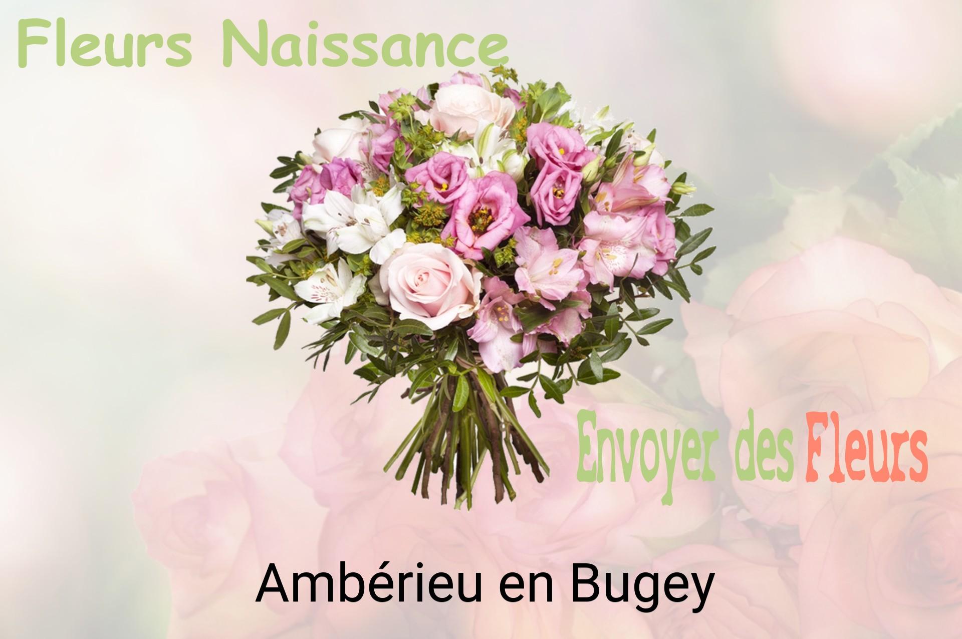 Bouquet de fleurs de naissance livré à Ambérieu-en-Bugey
